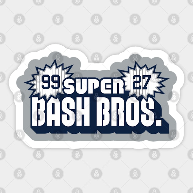 NYY Super Bash Bros - Grey Sticker by KFig21